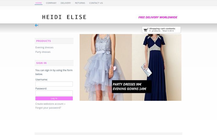 Screenshot of heidielise.com