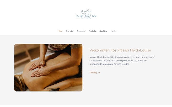 Screenshot of heidilouise.dk