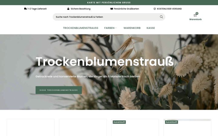 Screenshot van heidisblumen.de
