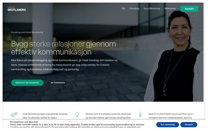 Screenshot of heidiskutlaberg.no