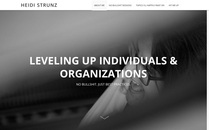 Screenshot of heidistrunz.com