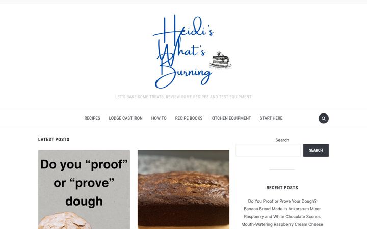 Screenshot of heidiswhatsburning.ca