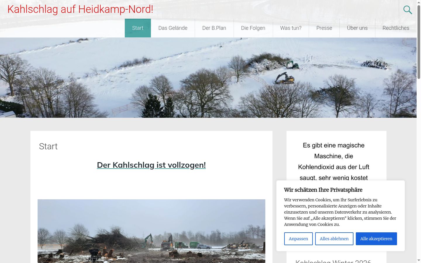 Screenshot tal-banner tal-kunsens muri qabel kwalunkwe interazzjoni