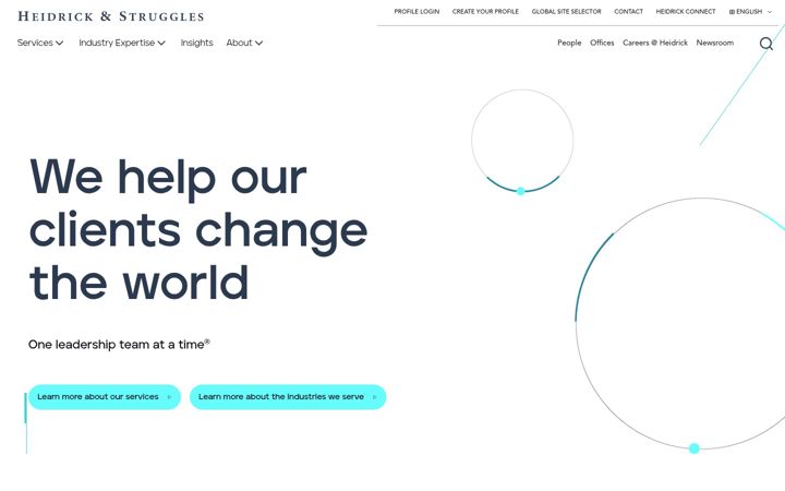 Screenshot of heidrick.com