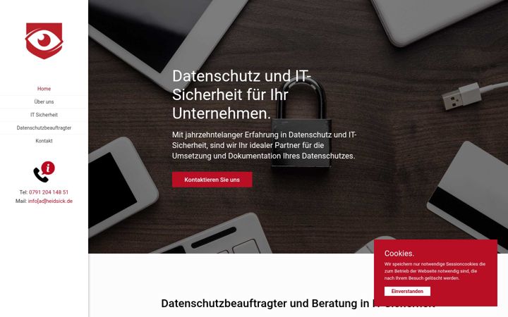 Screenshot of heidsick.de