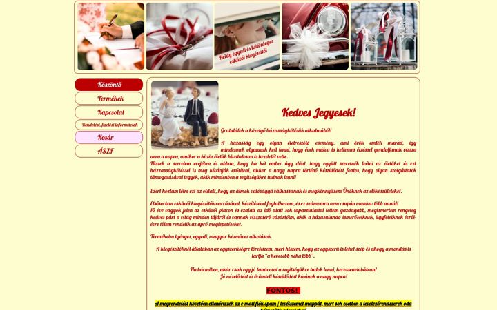 Screenshot of heidyeskuvo.hu