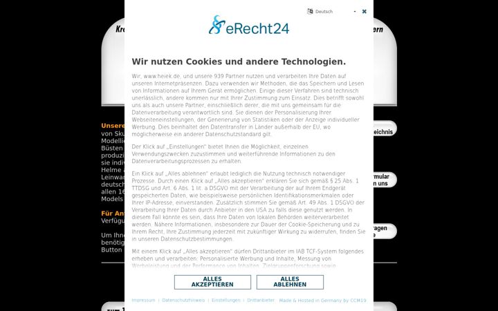 Screenshot of heiek.de