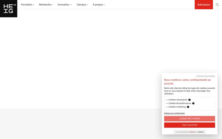 Screenshot of heig-vd.ch