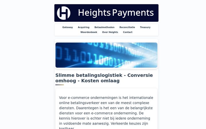 Screenshot of heights.nl