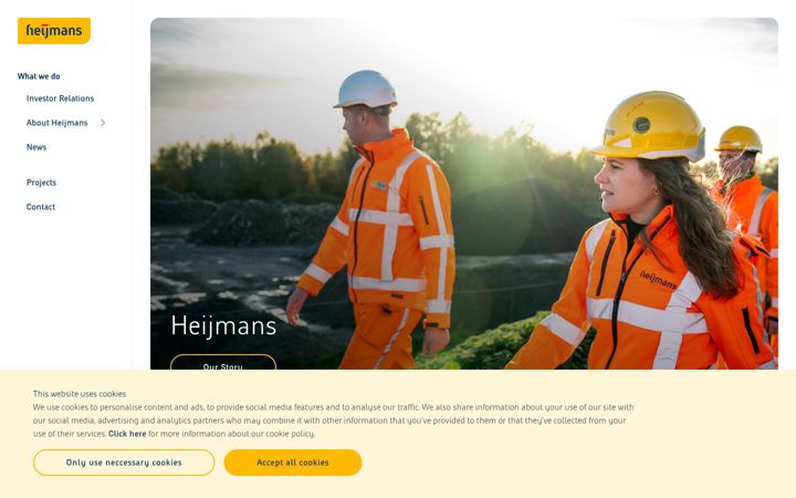 Screenshot of heijmans.com