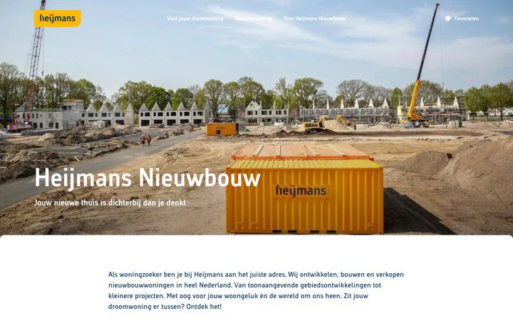 Screenshot of heijmansnieuwbouw.nl