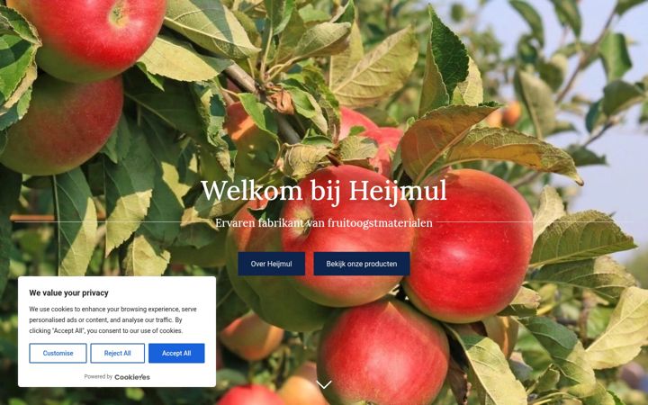 Screenshot of heijmul.nl