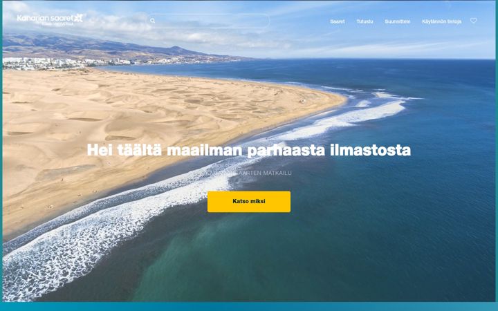 Screenshot of heikanariansaaret.com