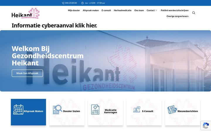 Screenshot of heikant.nl