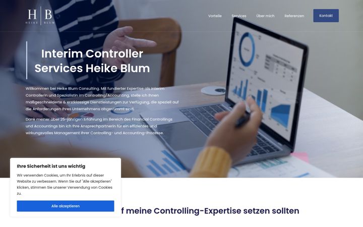 Captura de ecrã de heike-blum-consulting.de