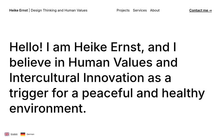Captura de ecrã de heike-ernst.de
