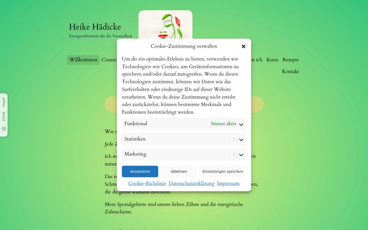 Captura de ecrã de heike-haedicke.de