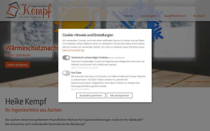 Captura de ecrã de heike-kempf.de