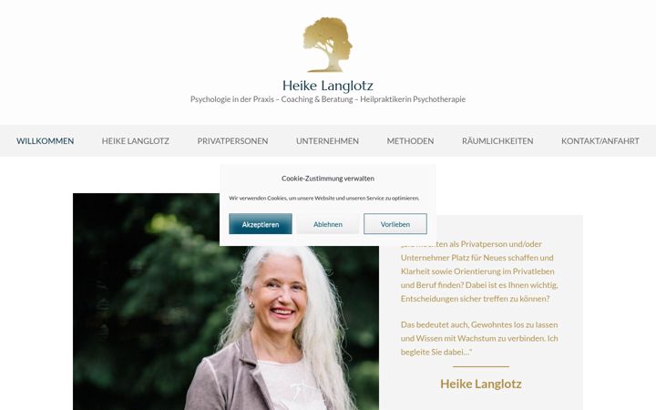 Screenshot of heike-langlotz.de