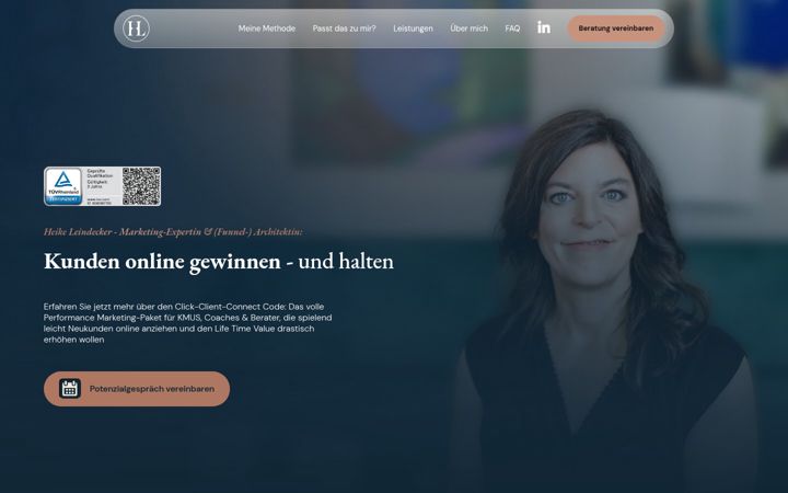 Screenshot of heike-leindecker.com