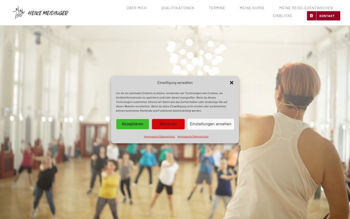 Screenshot of heike-meidinger.de