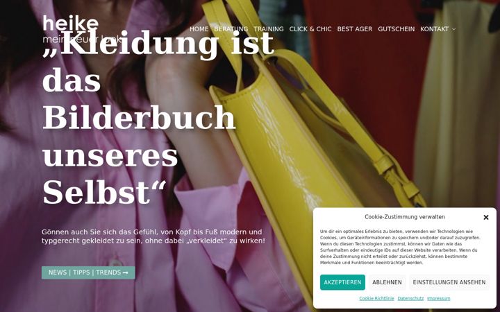 Screenshot of heike-meinneuerlook.de