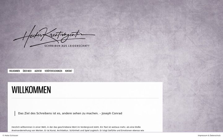 Posnetek zaslona heike-schlosser.de