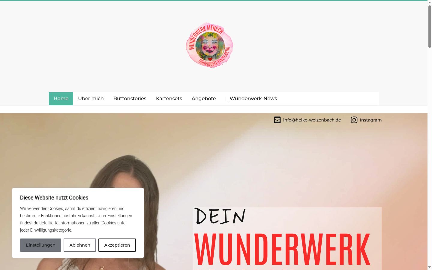 Screenshot des Einwilligungsbanners vor jeglicher Interaktion
