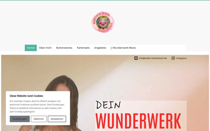 Screenshot of heike-welzenbach.de