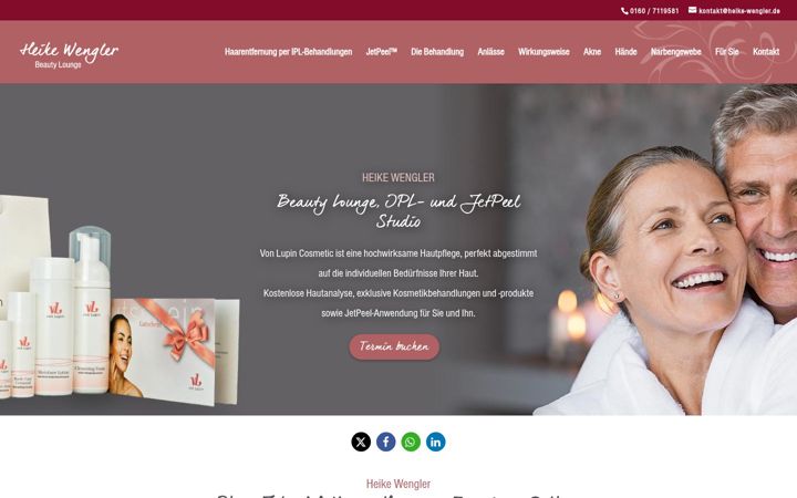 Screenshot of heike-wengler.de