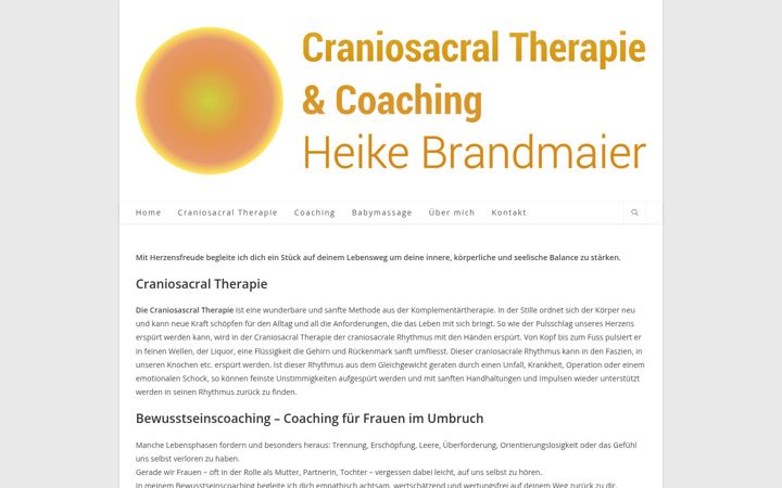 Screenshot of heikebrandmaier.ch