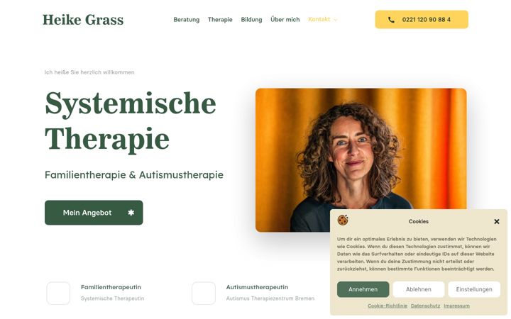 Screenshot of heikegrass.de