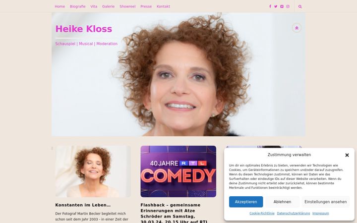 Screenshot of heikekloss.de