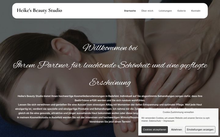 Screenshot of heikes-beauty-studio.de