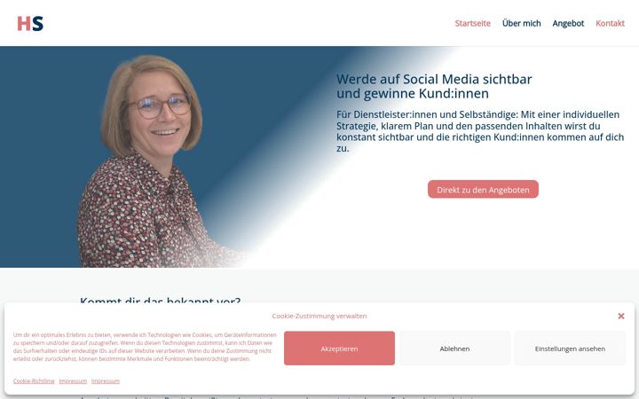 Screenshot of heikeschoof.at