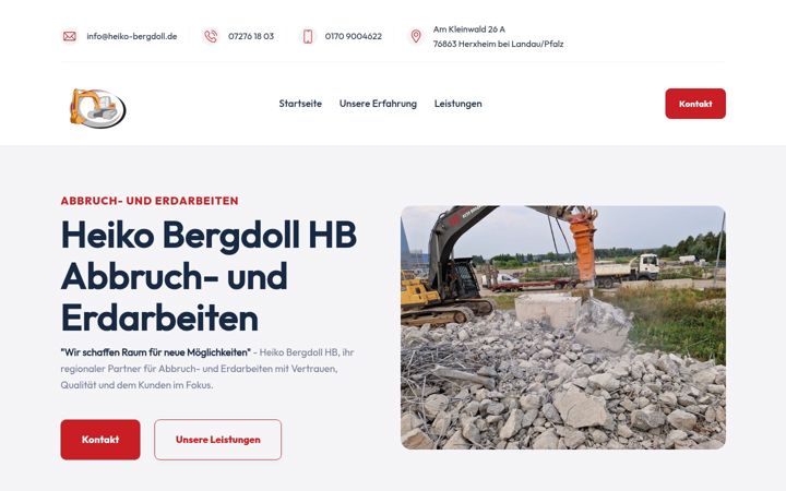 Screenshot of heiko-bergdoll.de