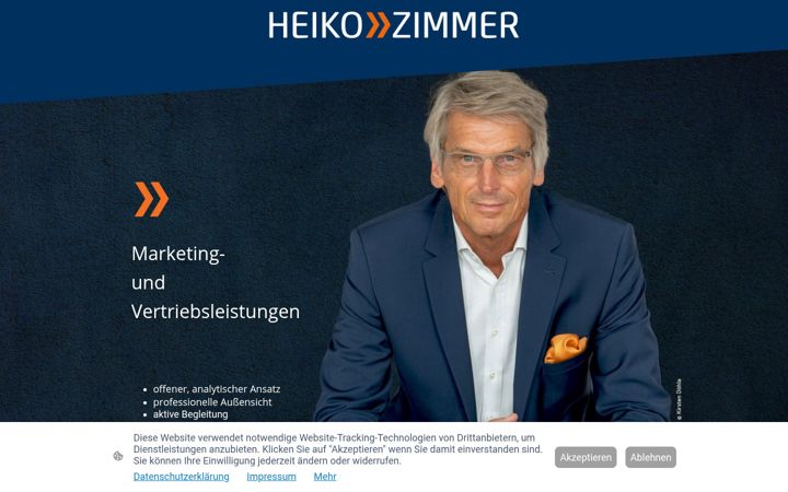 Screenshot of heiko-zimmer.com
