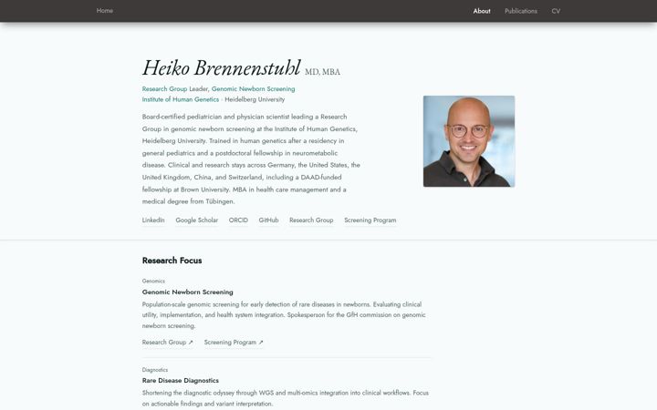 Screenshot of heikobrennenstuhl.de