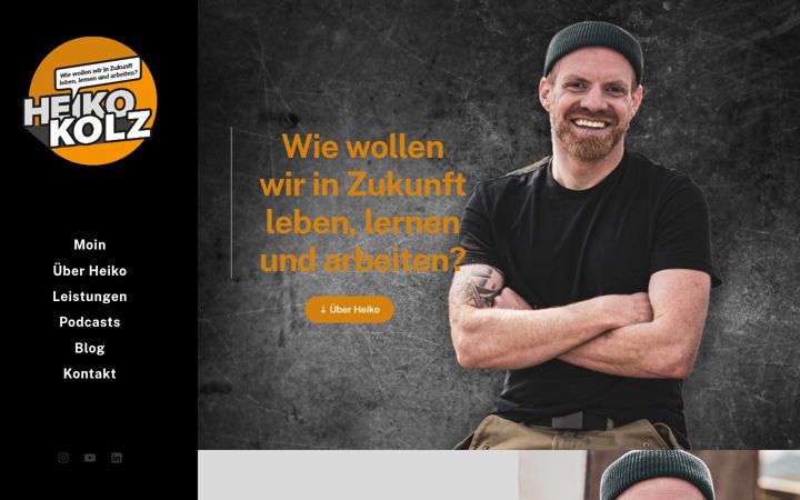 Screenshot of heikokolz.com