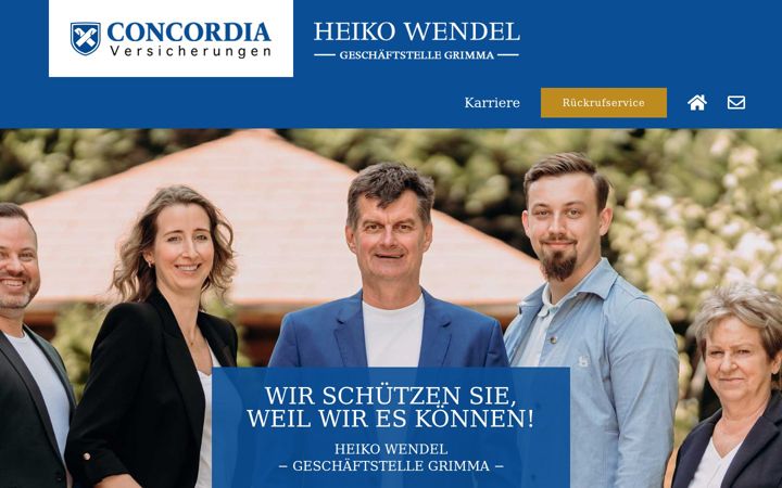 Snímek obrazovky heikowendel.de
