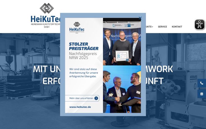 Screenshot of heikutec.de