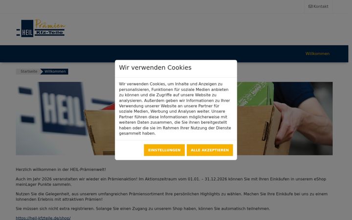 Snímek obrazovky heil-praemienwelt.de