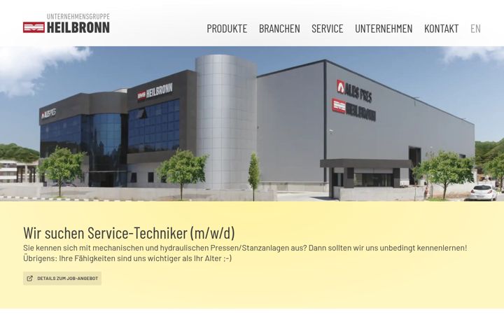 Screenshot of heilbronn-gruppe.com