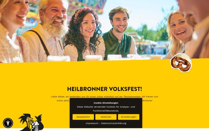 Screenshot of heilbronner-volksfest.de