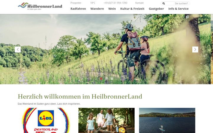 Screenshot of heilbronnerland.de