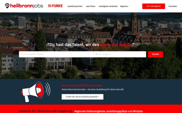 Screenshot of heilbronnjobs.de