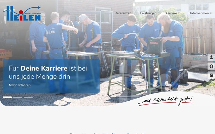 Screenshot of heilen-gmbh.de