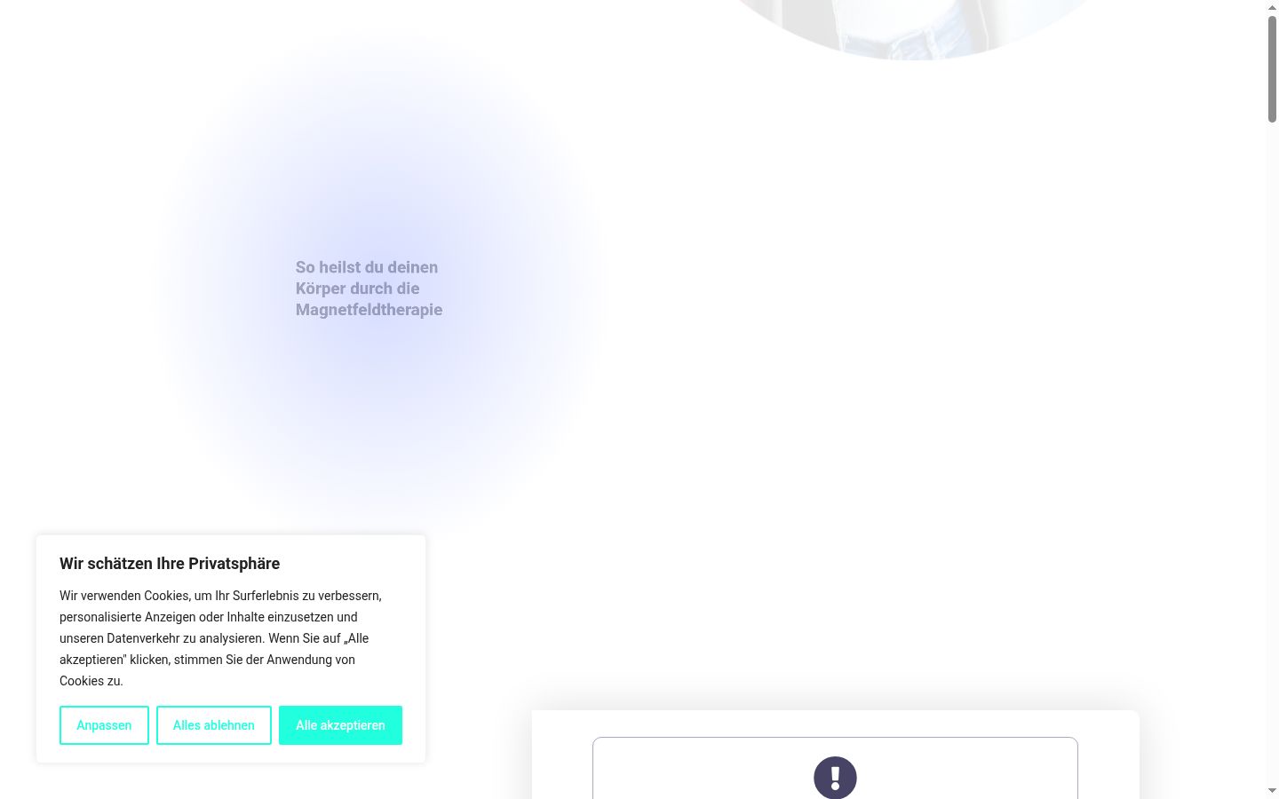 Screenshot van de toestemmingsbanner zoals getoond vóór enige interactie