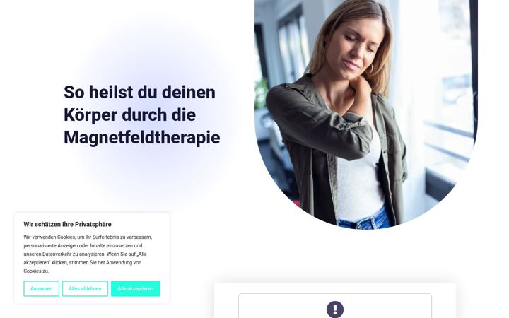 Screenshot of heilen-mit-magnetfeld.de