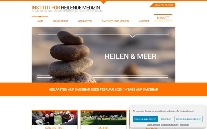Screenshot of heilende-medizin.de